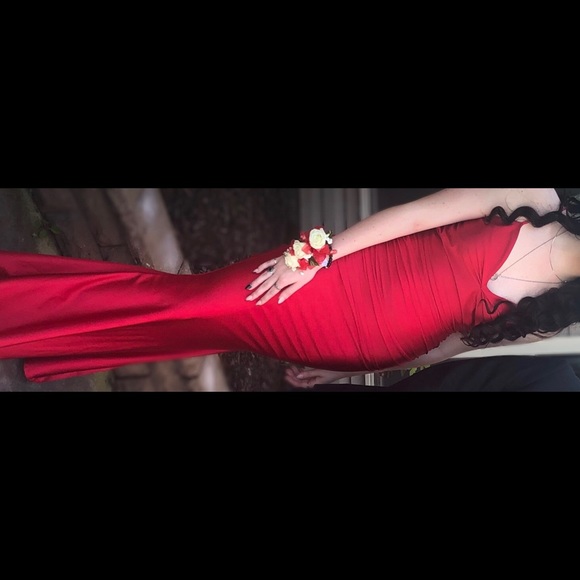 J.OUR RED PROM DRESS SIZE S - Picture 1 of 13
